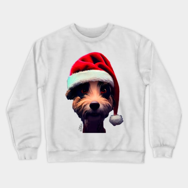 Christmas Funny dog Crewneck Sweatshirt by extraordinar-ia